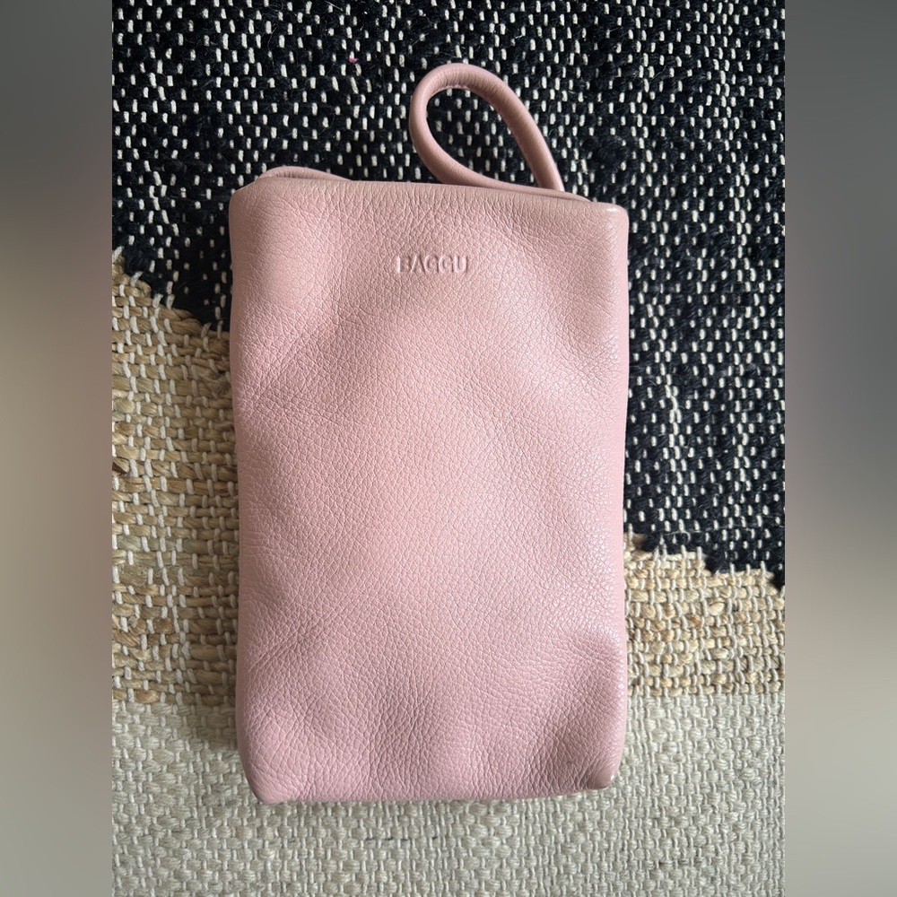 Leather BAGGU phone sling